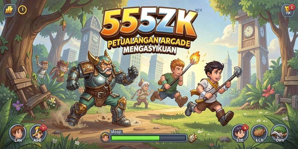 Screenshot menampilkan pemain beraksi dalam gameplay Arcade yang seru.