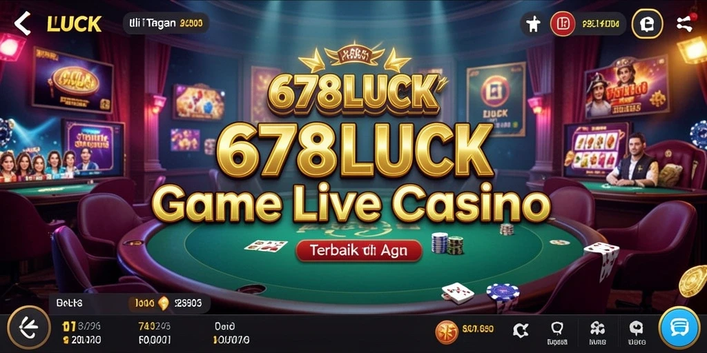 Tampilan gameplay Live Casino yang mendebarkan di 678LUCK.