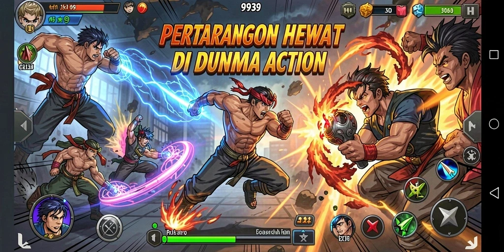 Tampilan gameplay aksi seru dalam 9939 dengan grafis menawan.