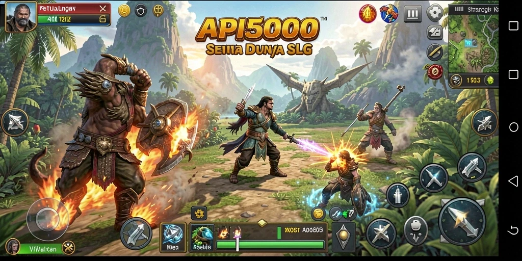 Tampilkan aksi strategis mendalam dalam gameplay API5000.