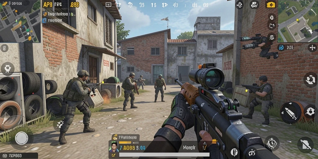 Tampilan seru gameplay API88 dalam pertempuran FPS.