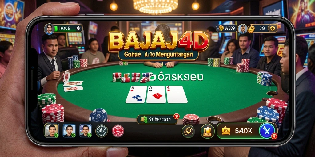 Tampilan gameplay seru dari BAJAJ4D dalam permainan poker.