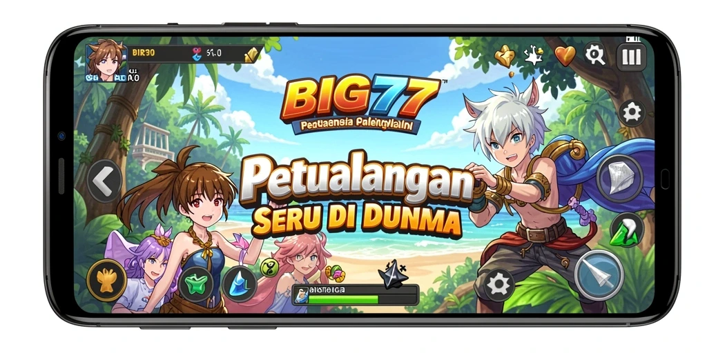 Tampilan menarik dari gameplay <strong>BIG77</strong> yang menampilkan karakter anime.