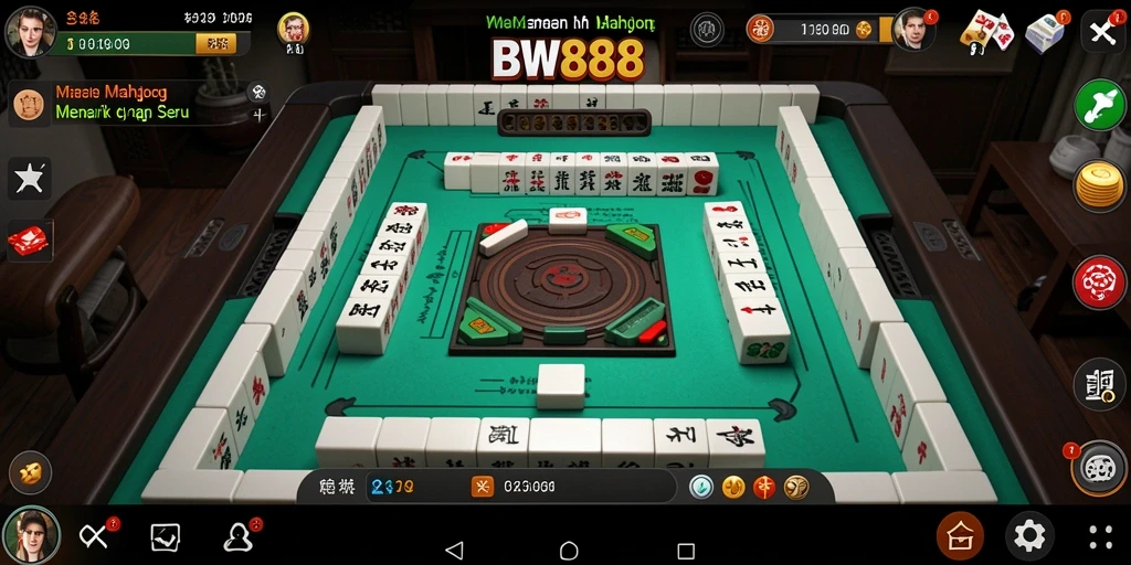 Tampilan gameplay BW888 yang menarik dan penuh tantangan Mahjong.