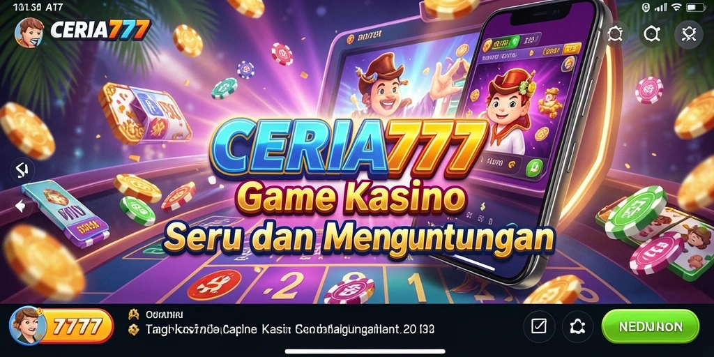 Tampilan gameplay CERIA777 dengan berbagai pilihan permainan Kasino.