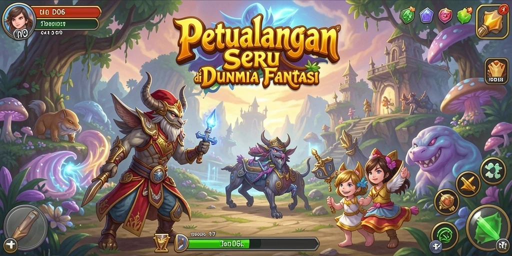Screenshot utama D06 menampilkan aksi seru dalam gameplay petualangan.