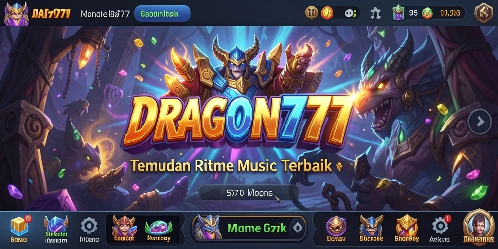 Tampilan gameplay menarik dari DRAGON777 saat bermain musik.
