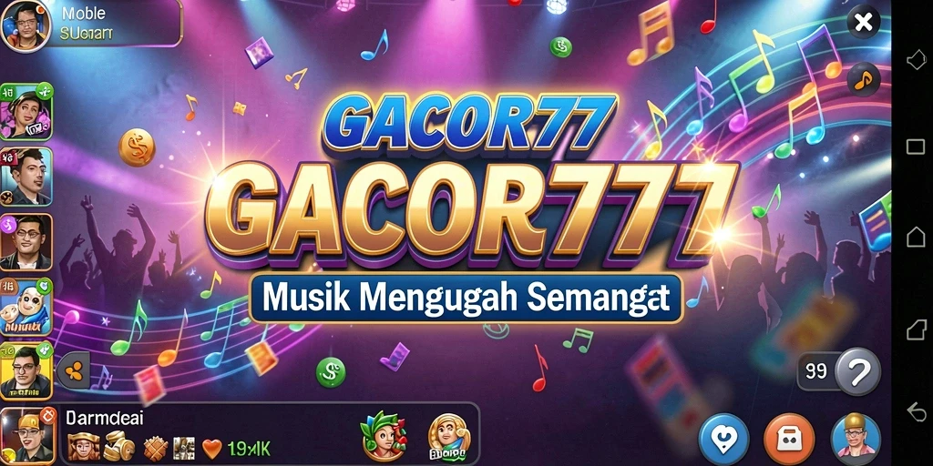 Tampilan screenshot GACOR777 menampilkan gameplay musik yang seru.
