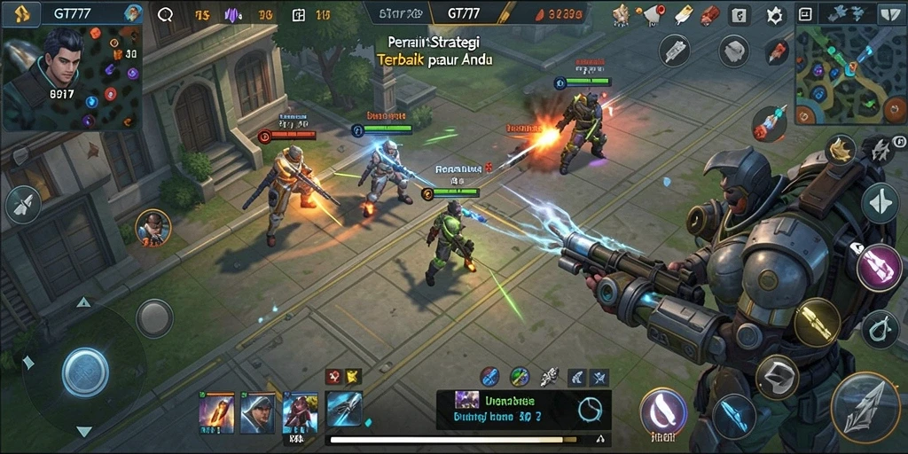 Tampilan gameplay GT777 yang menegangkan dalam pertempuran strategi.