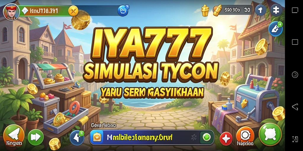 Screenshot gameplay IYA777 yang menampilkan pengelolaan bisnis yang seru.