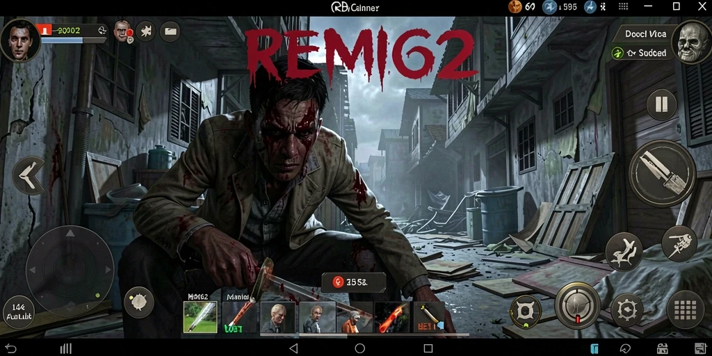 Tampilan gameplay REMI62 yang mencekam dan menegangkan.