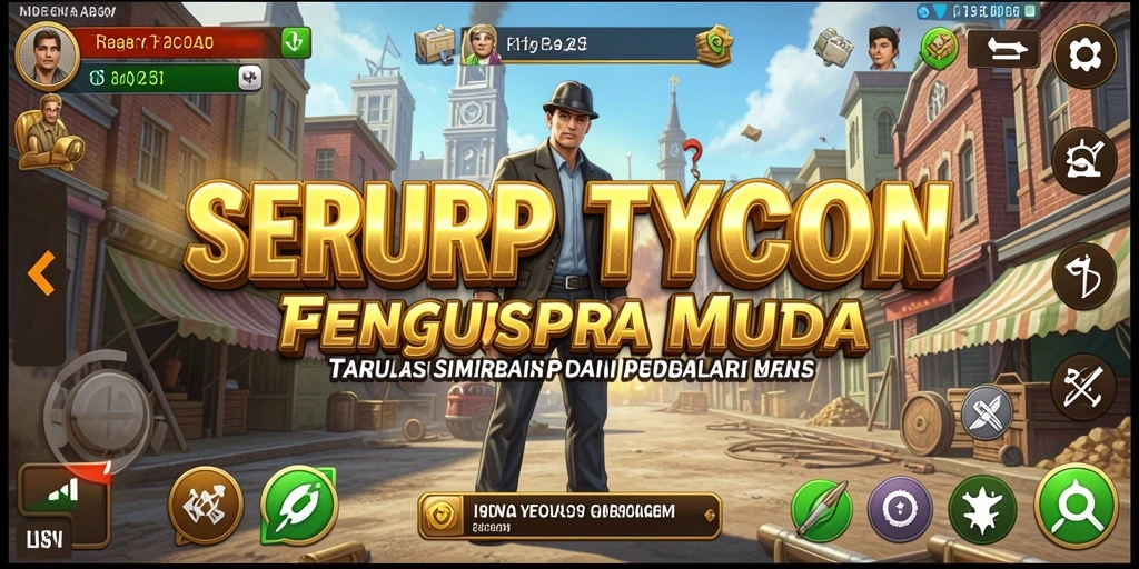 Tampilan screenshot SERURP yang menunjukkan gameplay Tycoon yang seru.