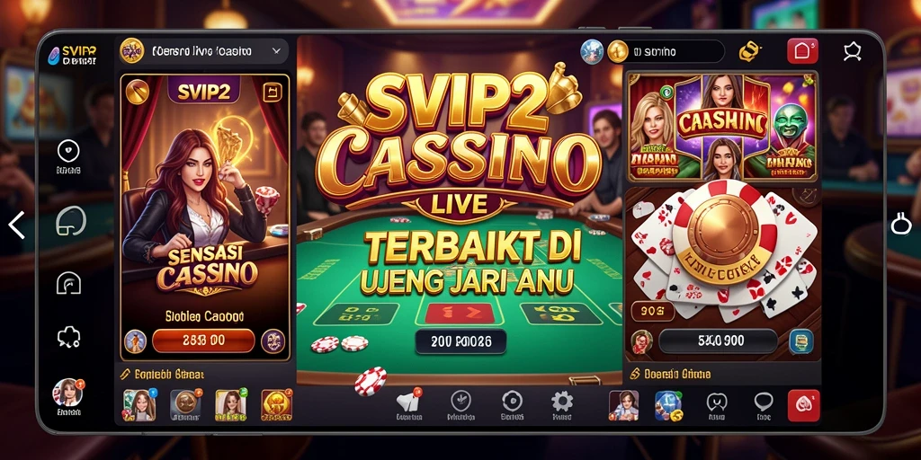 Tampilan gameplay Live Casino yang mengasyikkan di SVIP2.