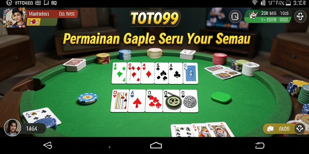Gameplay seru TOTO99 dengan suasana Gaple yang kental.